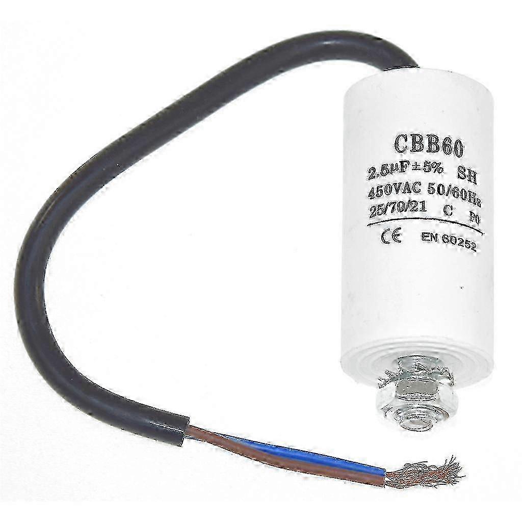 Universal 2.5UF Capacitor with 22cm Cable Connectors