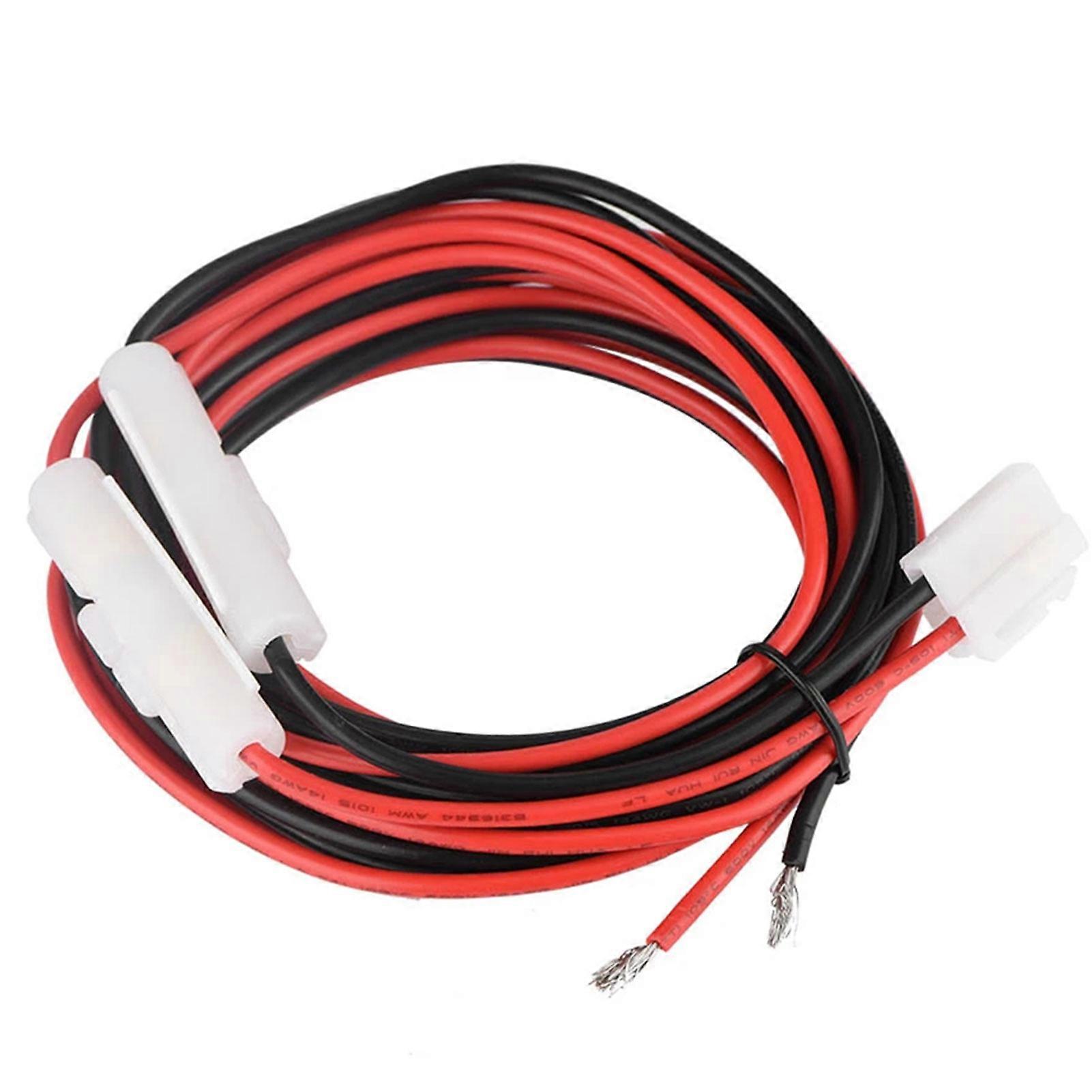 9.8ft T-Shape Car Mobile Radio DC Power Cable Heavy Duty Mobile Radio Connector Cable for Mobile Two Way Radios