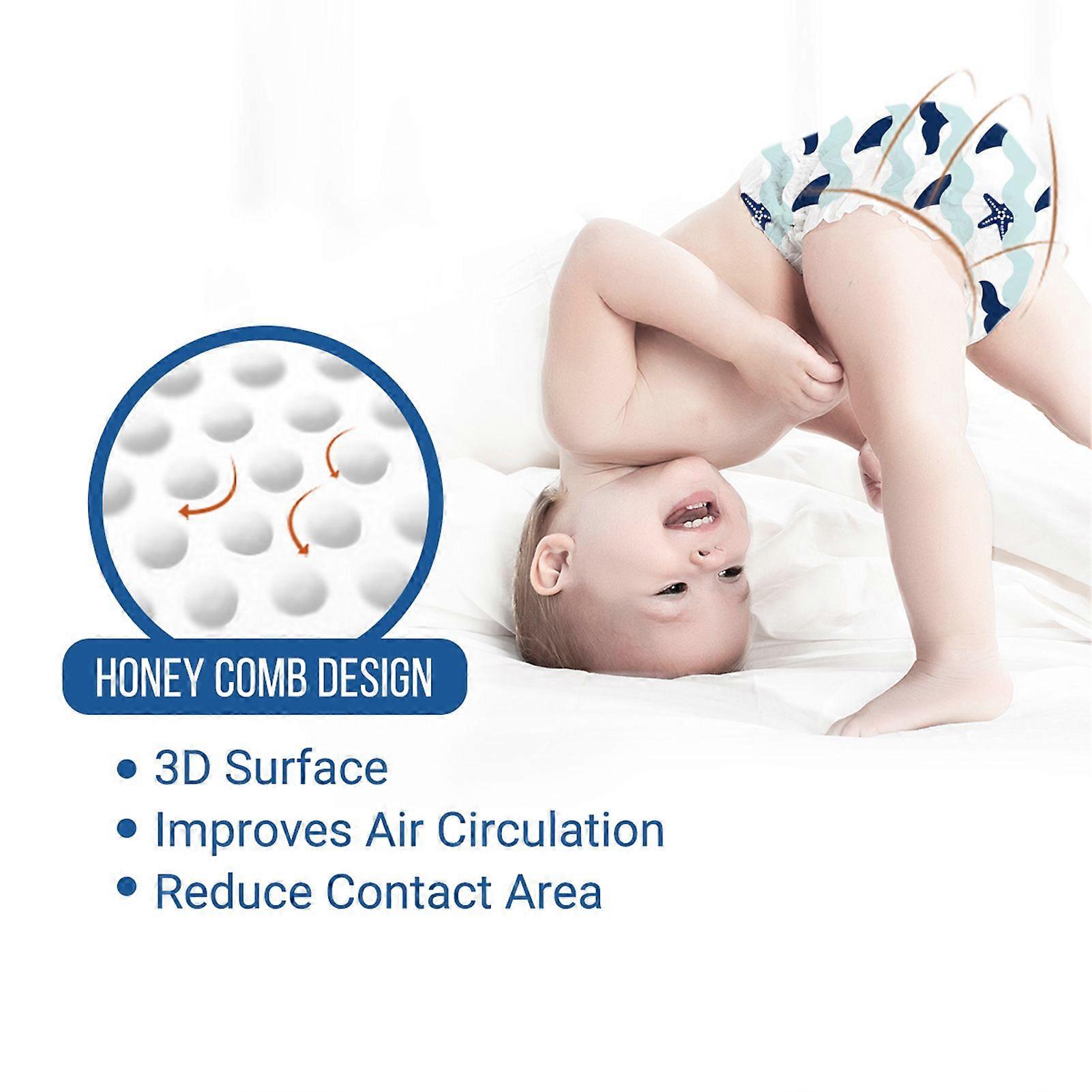 Beaba Baby Potty Training Pants 30 Count Size 7 (18kg+/ 40lbs+) Disposable Training Underwear for Toddler Boys Girls Ultra-thin Soft Breathable Double
