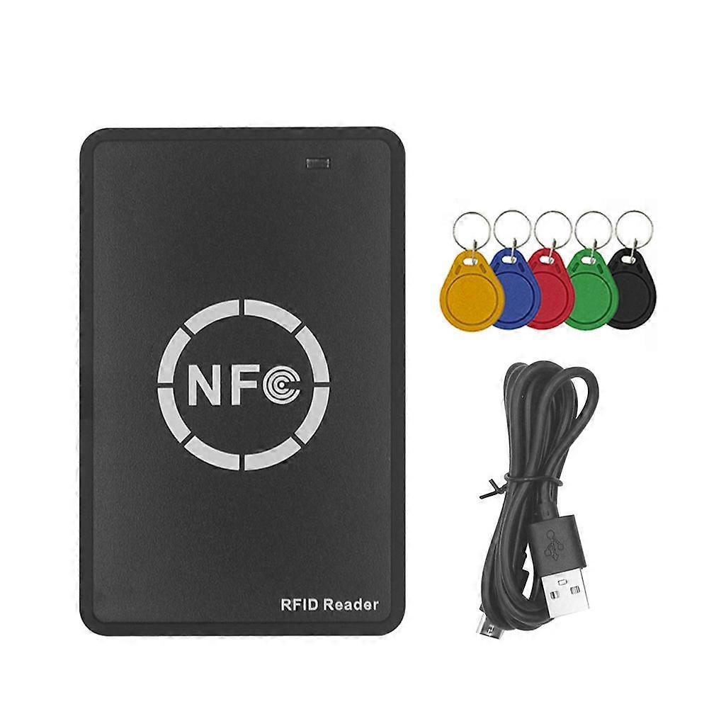 RFID NFC Smart Chip Reader / Writer + 5XUID Keychain 125K 13.56M kopírka RFID duplikátor Tag Copy Klon ID IC Key Badge Copy