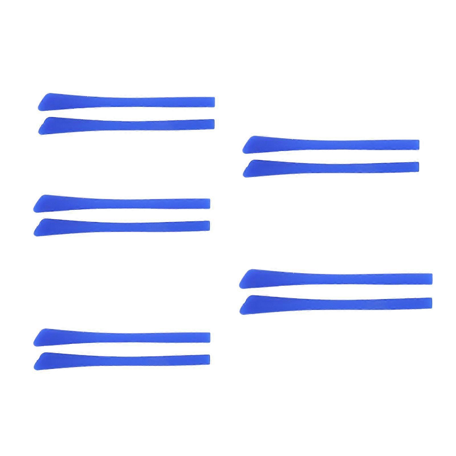 10x Silicone Temple End Tips Cushion Replacement Tips for Reading Glasses Blue