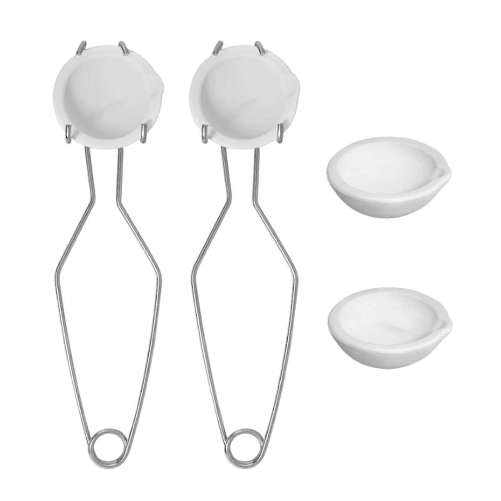 Quartz fondant creuset ensemble pinces fouet métal moulage fournitures or fondant ensemble petit creuset ensemble adapté à la bijouterie