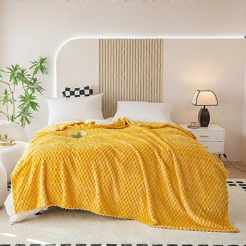 Milk flannel rolled edge blanket