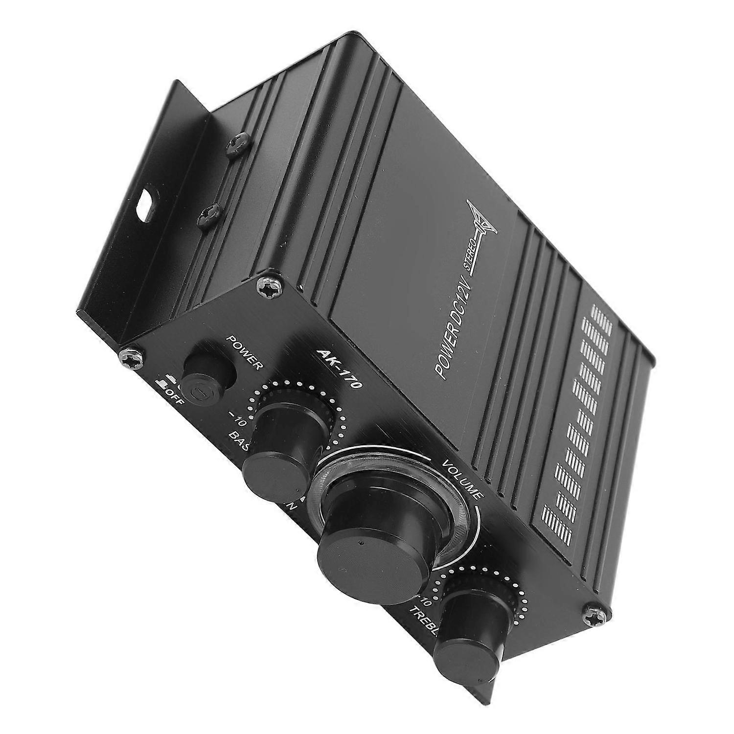 12V Mini Power Amplifier Distortion Free and Clear Sound Portable for Car Or Home MP3 Player