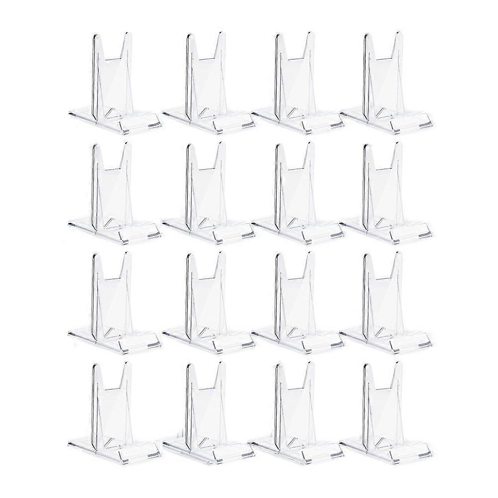 16Pcs Book Stand for Display Crystal Book Holder Display Adjustable