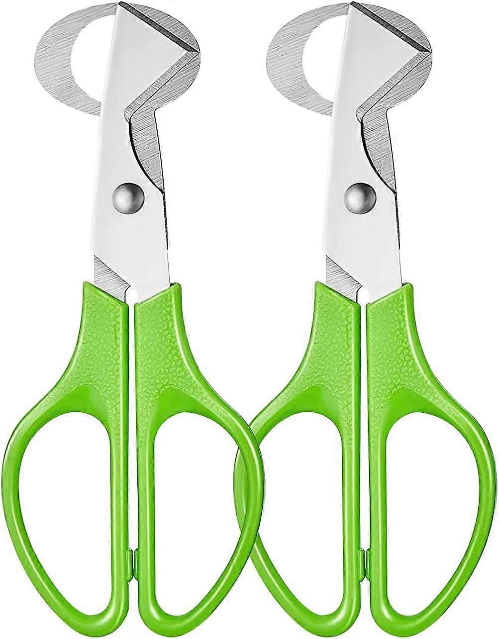 2 pieces quail egg scissors, stainless steel quail egg scissors, small