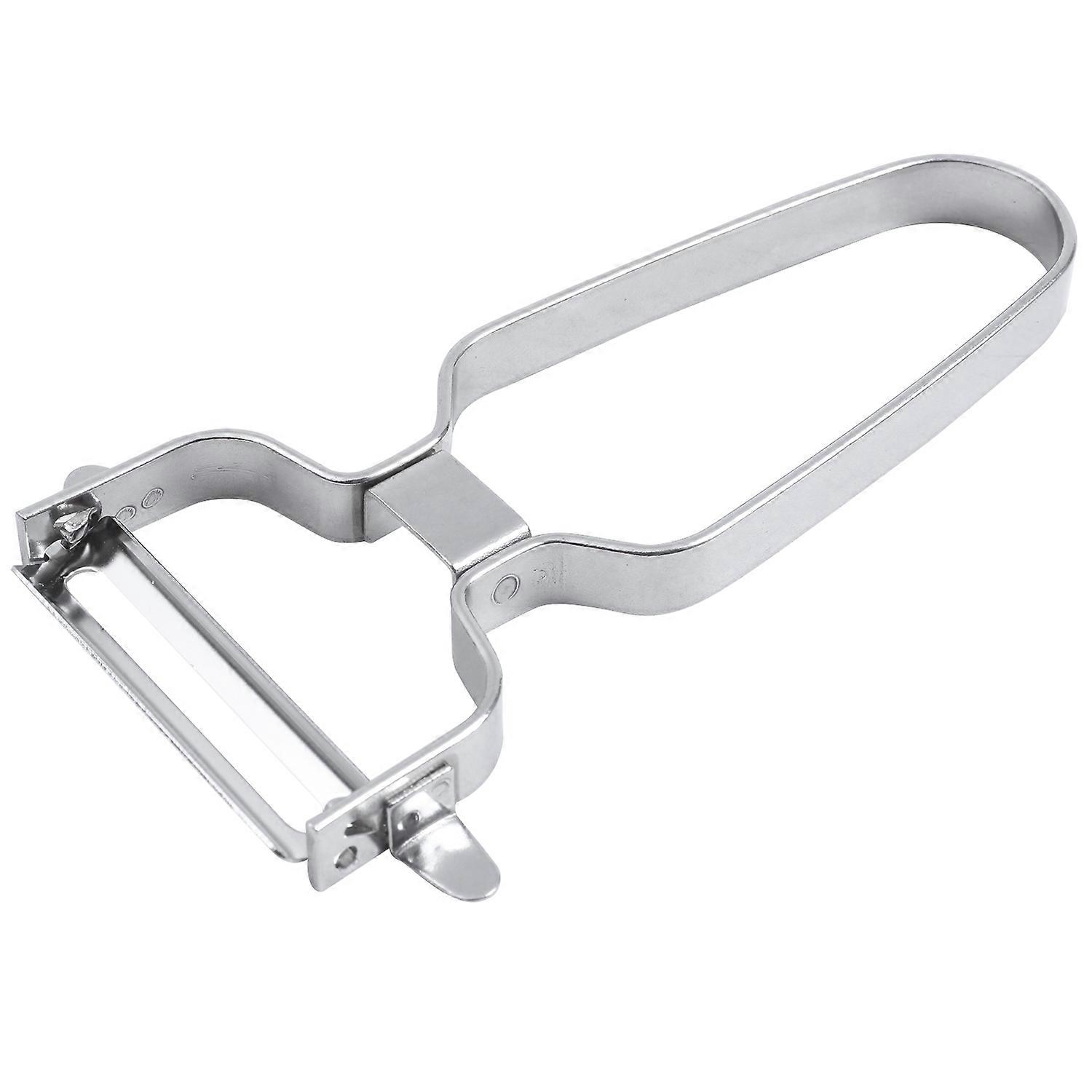 2 In 1 Fruit U-Shaped Handle Peeler Silver 430 Stainless Steel