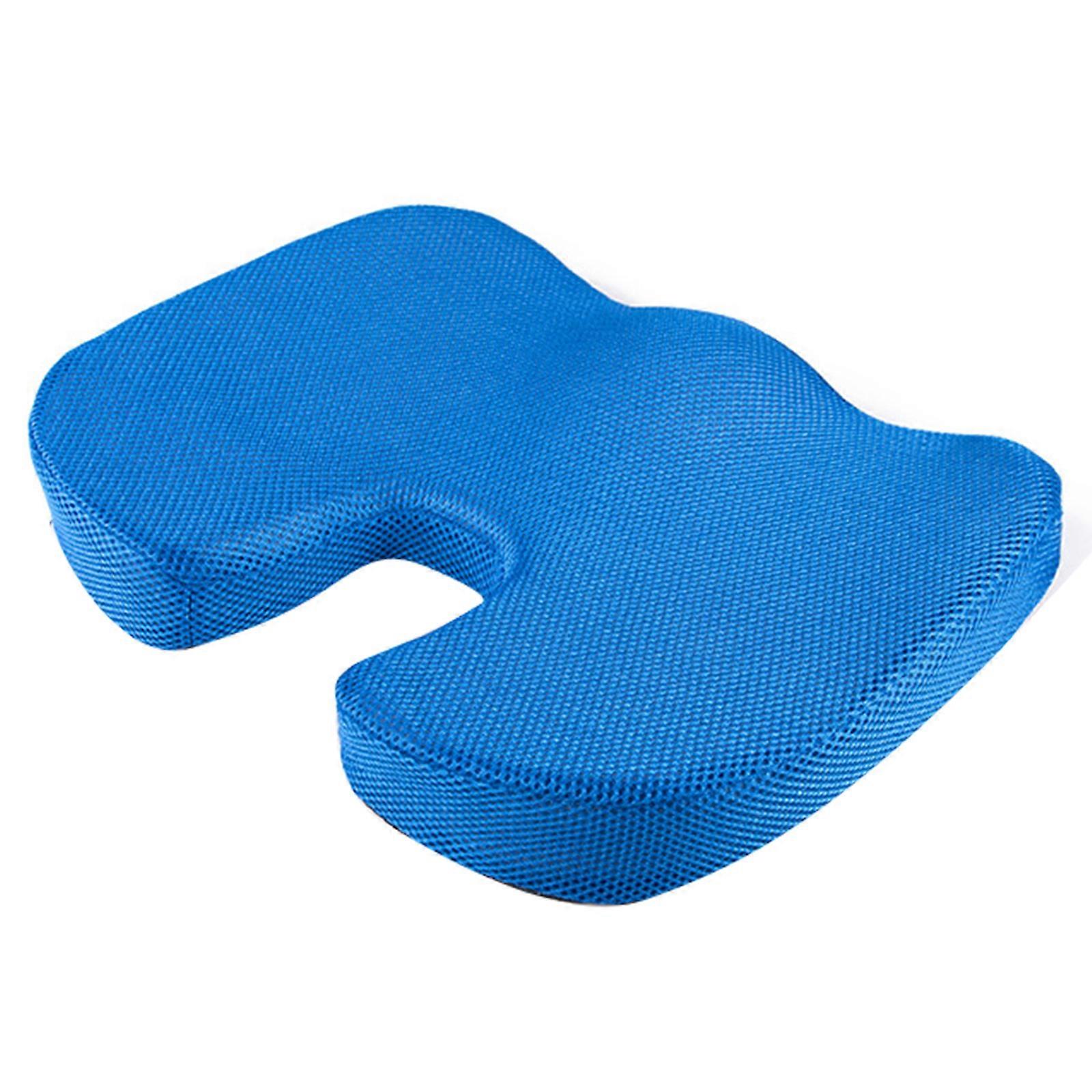 Gels Memory Foam UShaped Cushions for Superior Comfort and Support for Office Chairs Car Seats and Wheelchairs  Royal Blue