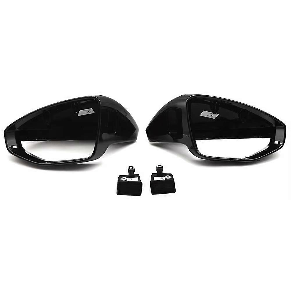 für A6 C8 Schwarz Wechselassistent Spiegelgehäuse