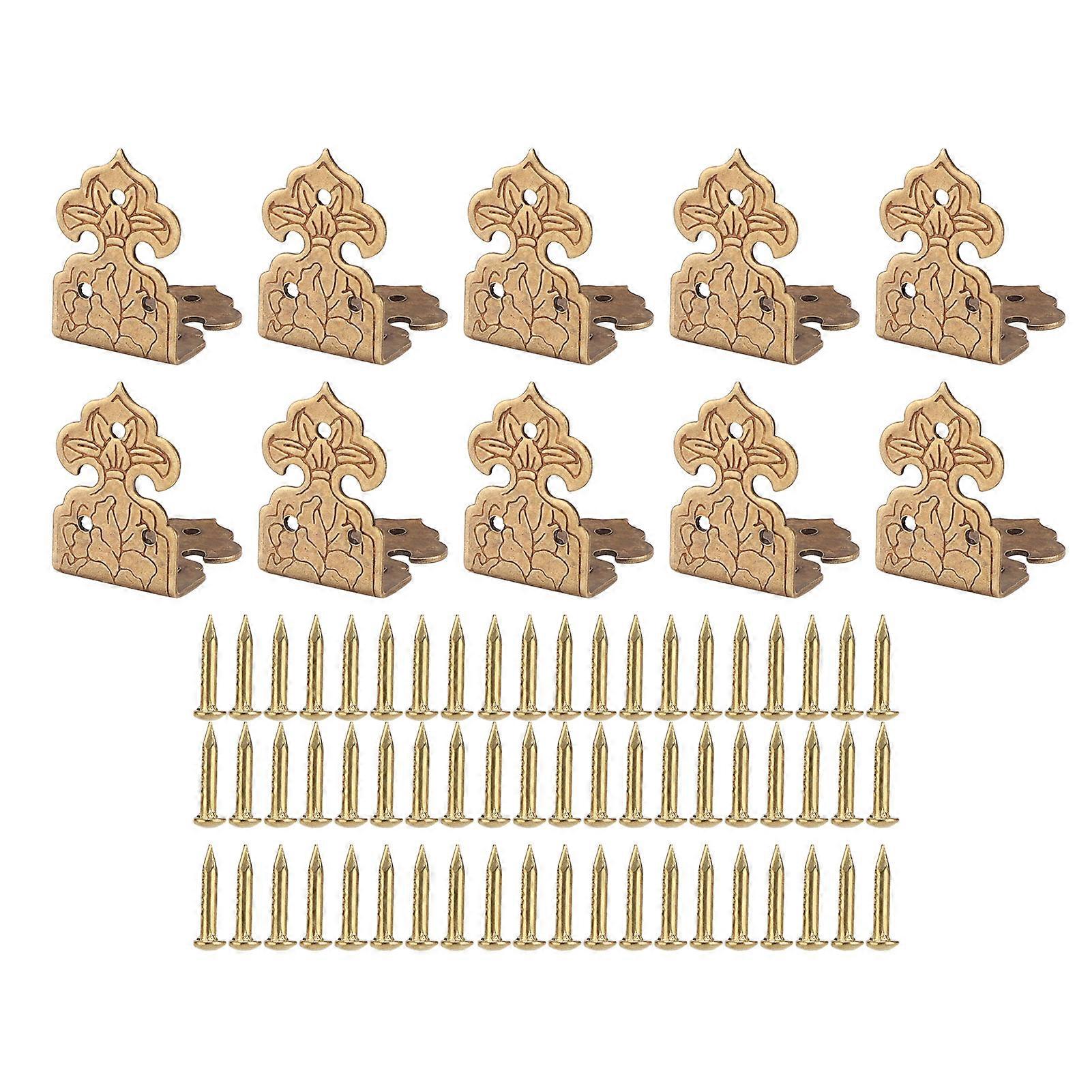 Corner Protector Copper Table Corner Conservation Tool for Jewelry Gift Wooden Boxes Cabinets