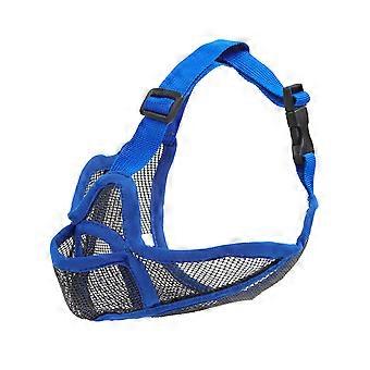 Pet Mesh Muzzle Dogs Gentle Mouth Protections Against Eating Proof Pet Mouthpiece Pet Safety Muzzle  Yellow 1XS