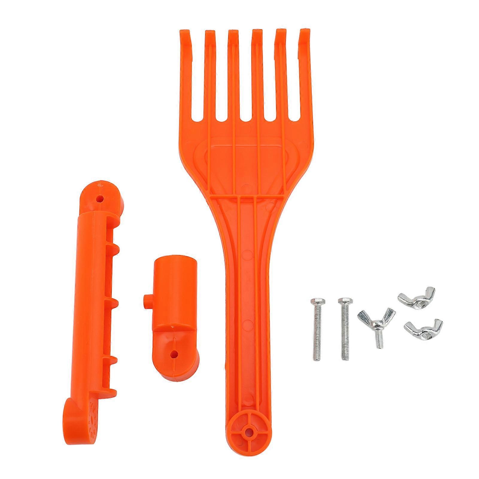 Hand Rake with Rotating Handle ABS Small Leaf Rake Mini Garden Rake for Lawn Yard Flower Bed Grass Shrub Roof Gutter
