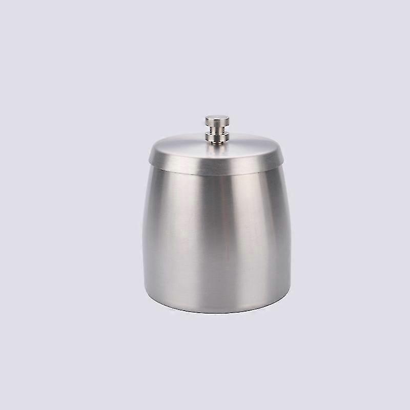 Stainless Steel Indoor/outdoor Ashtray With Lid-true color