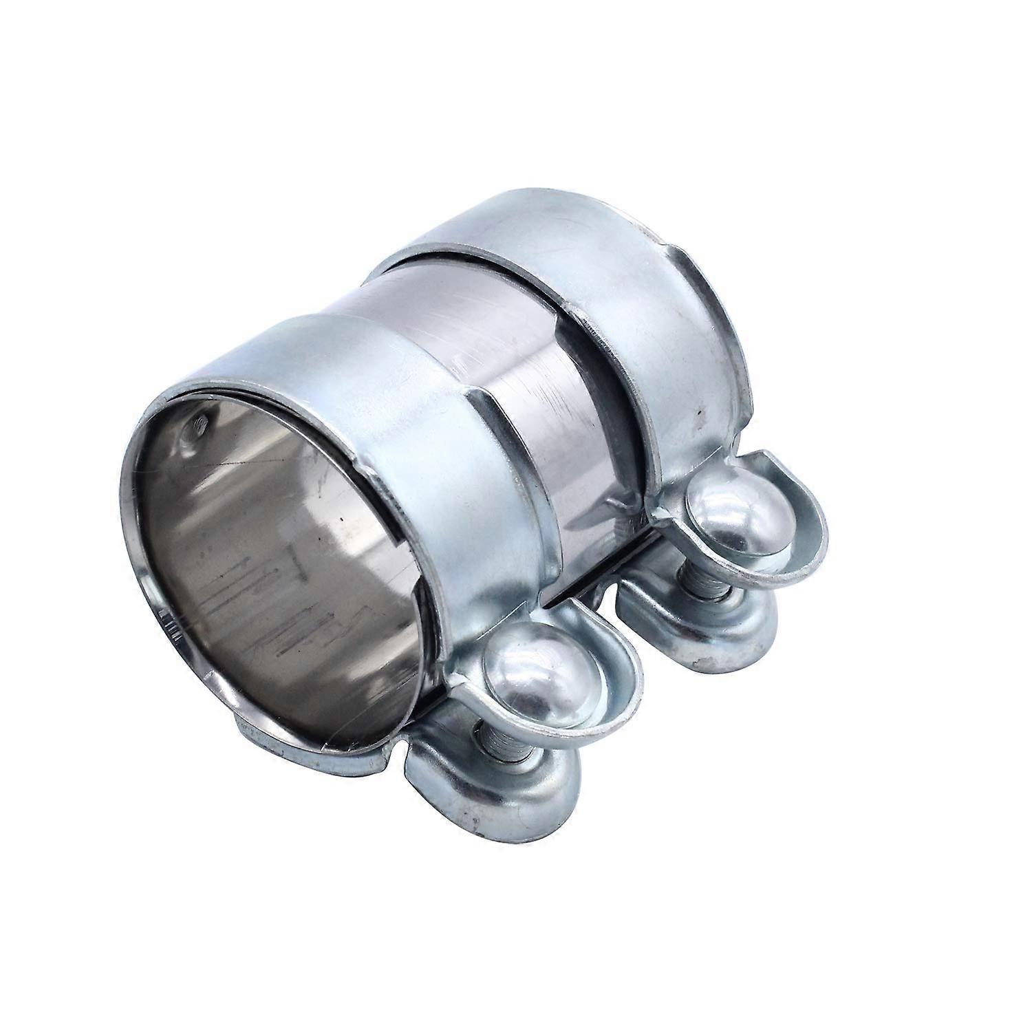 Exhaust Clamp Pipe Connection Double Clamp 65mm x 90mm for Automotive Exhaust Systems and Performance Upgrades