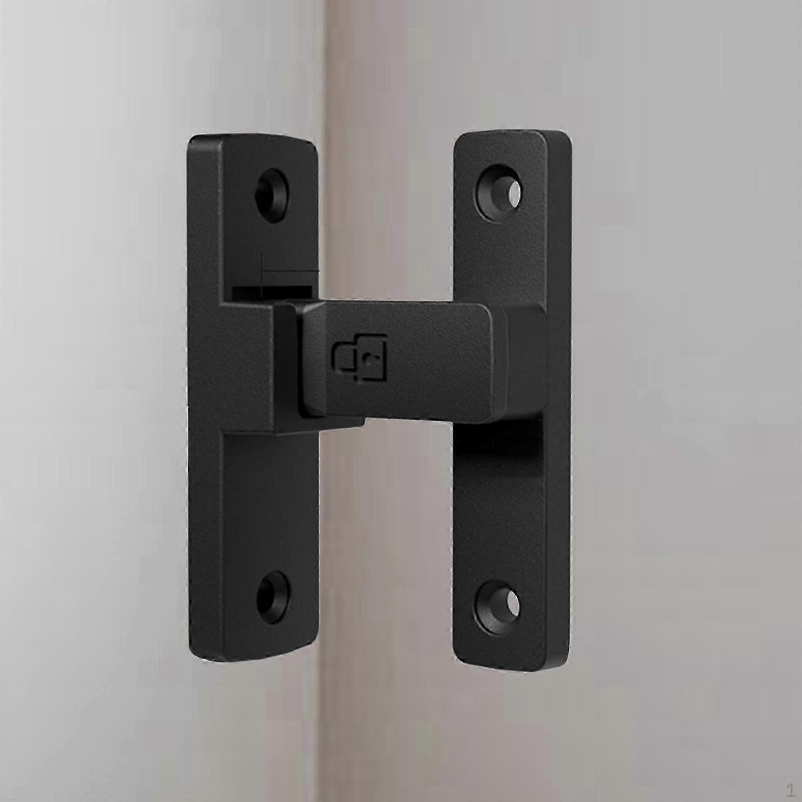 90 Degree Door Bolt Protector Lock Latch with Screws Heavy Duty Metal Security Folding