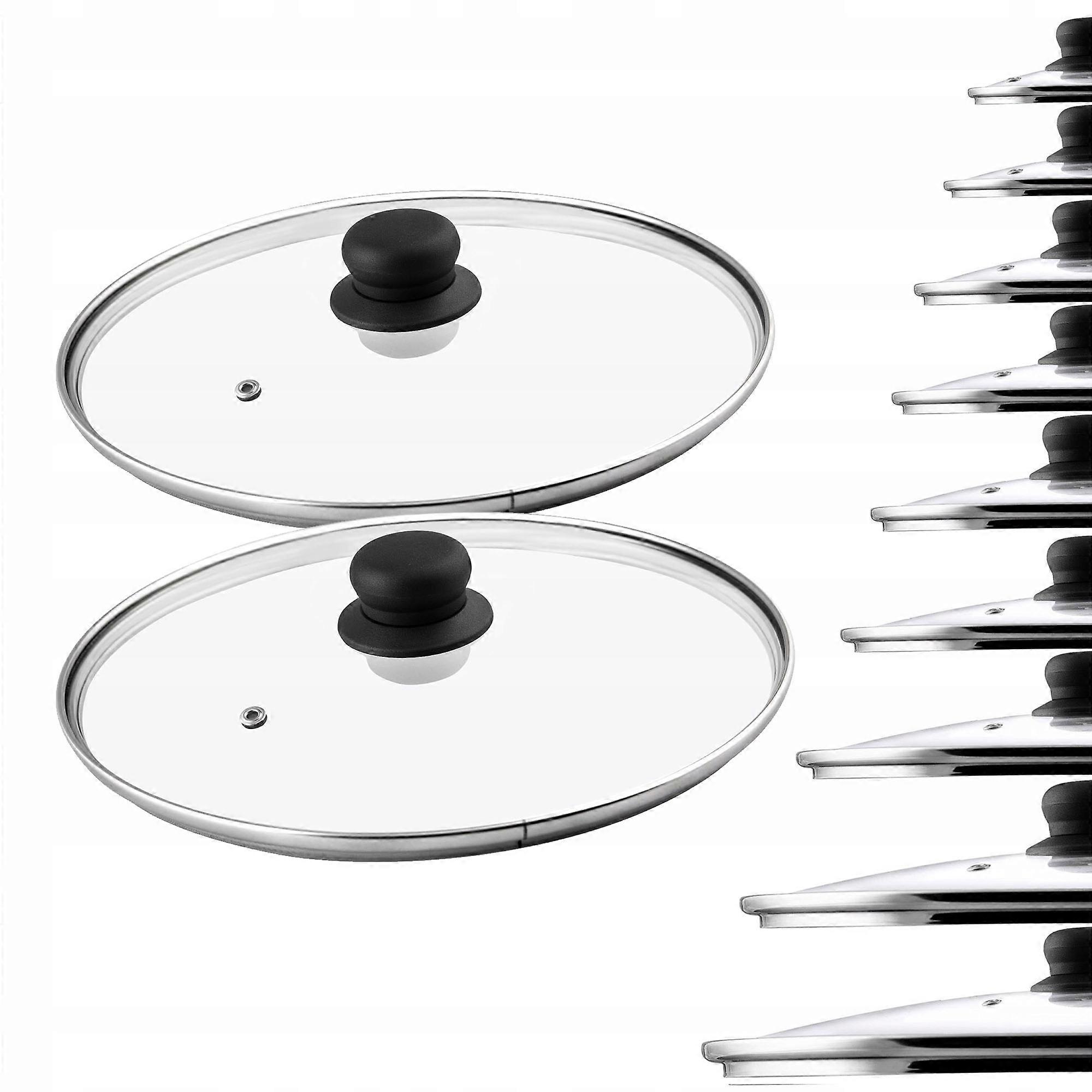 KADAX Glasdeckel 28cm Hitzebeständig Universal 2Stk