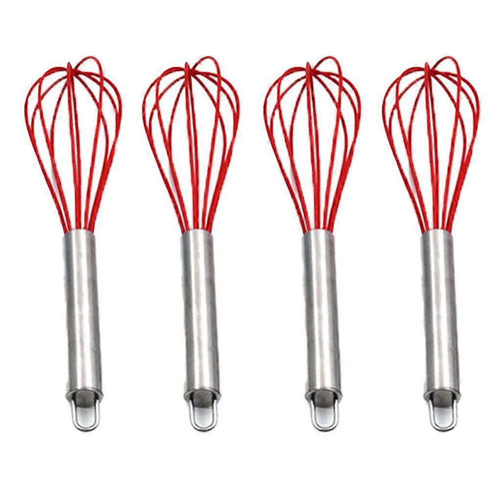 Silicone Whisk, Non-Stick Coated, Ergonomic Handle