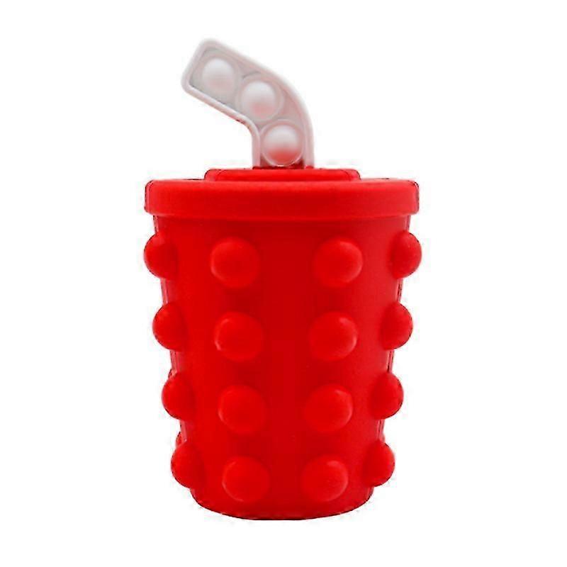 Hamburger Decompression Toy Fries Push On Bubble Toys For Stress Relief Learning