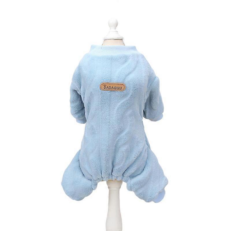 Varm Fleece Hund Jumpsuit Pyjamas för små Medelstora hundar Katter Kläder Chihuahua Yorkie Kläder Shih Tzu Coat Mops Pudel Outfits