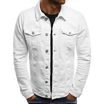 HJyang Mens Denim Jeans Jacket Short Slim Fit FYU