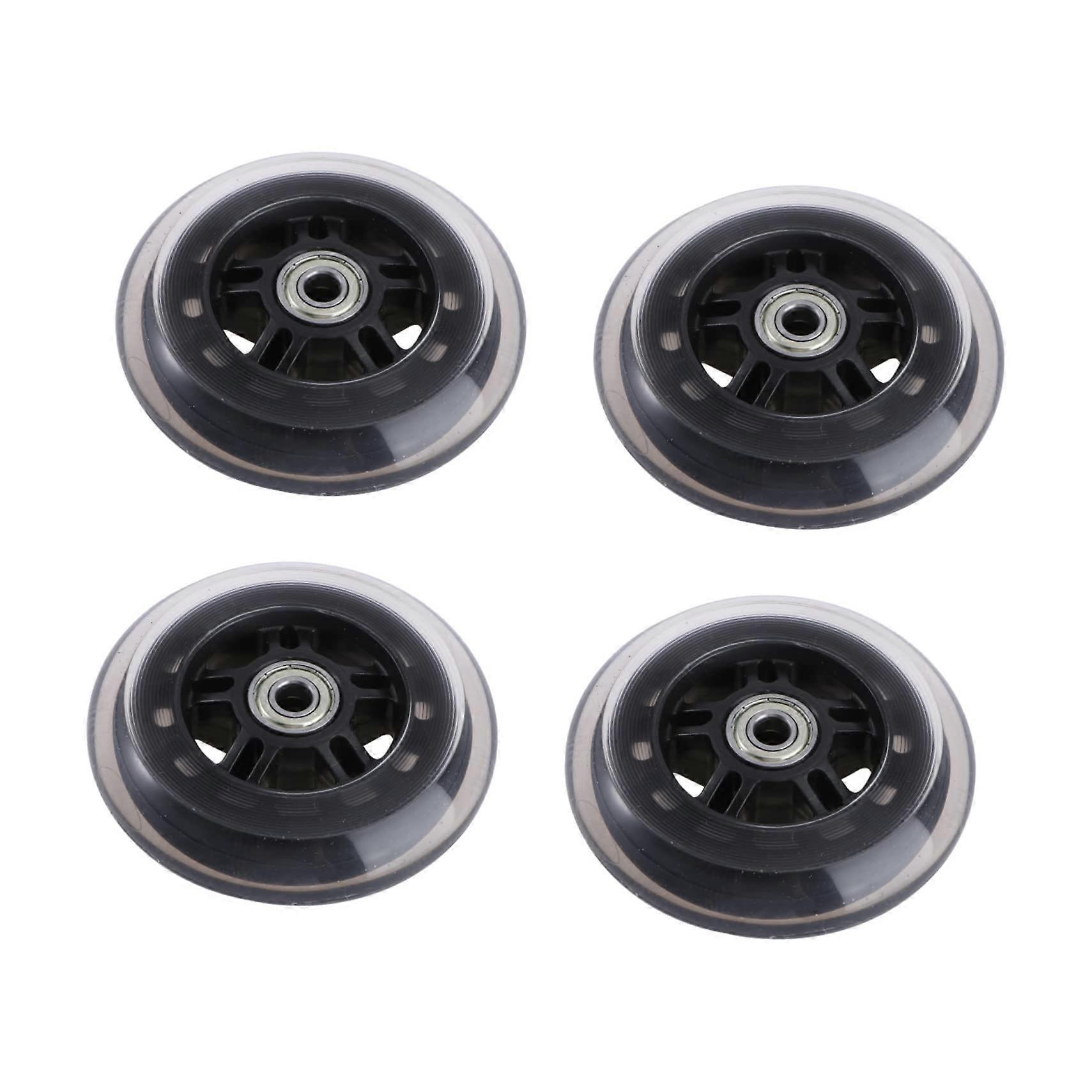 Scooter Wheels Pair for Suitcase Mm Replacement Wheels High Elasticity for  and  Sports Random Style