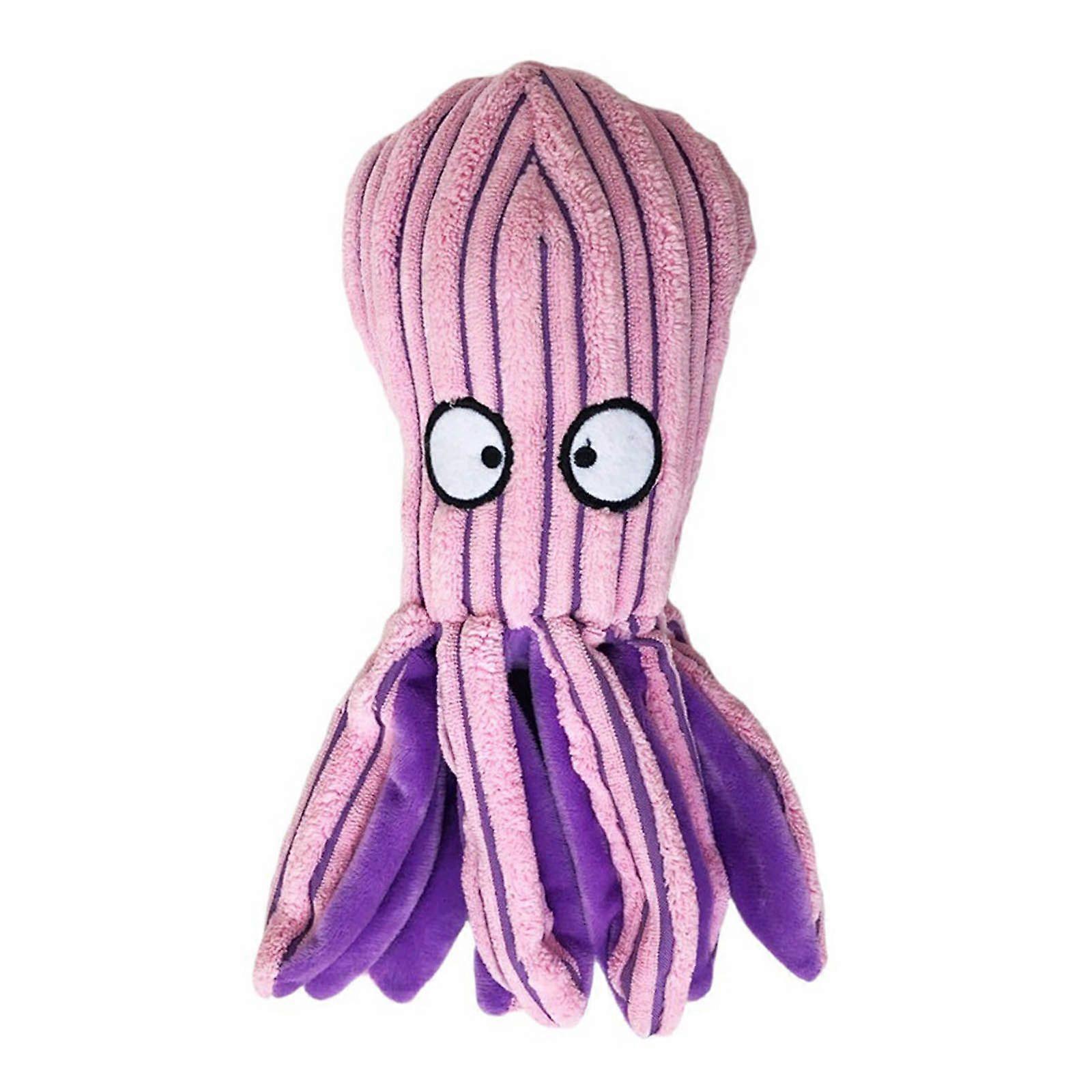 Interactive Stuffed Dog Chew Toys Plush Squeak Animals for Reducing Boredom