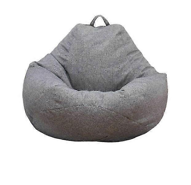 Lar Bean Bag Ch Sofá Sofá Cubierta Interior Lounr No Ing Grey-1