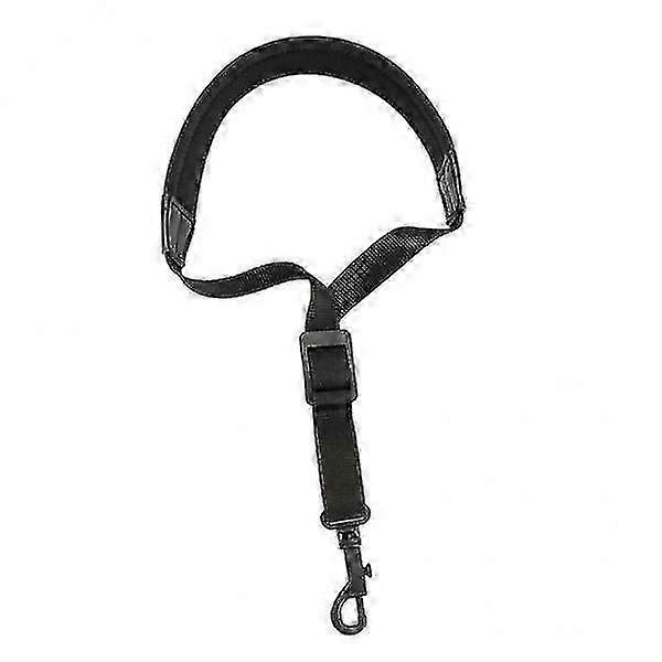3xadjustable Saxophone Sax Stretch Silicone Soft Padded Neck Strap With Hook