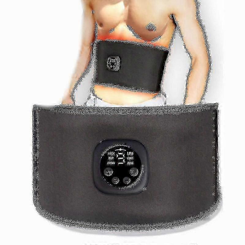 EMS電気腹部ボディスリミングベルトウエストバンドスマート腹部筋肉刺激剤腹筋トレーナーフィットネスは体重脂肪燃焼を失う