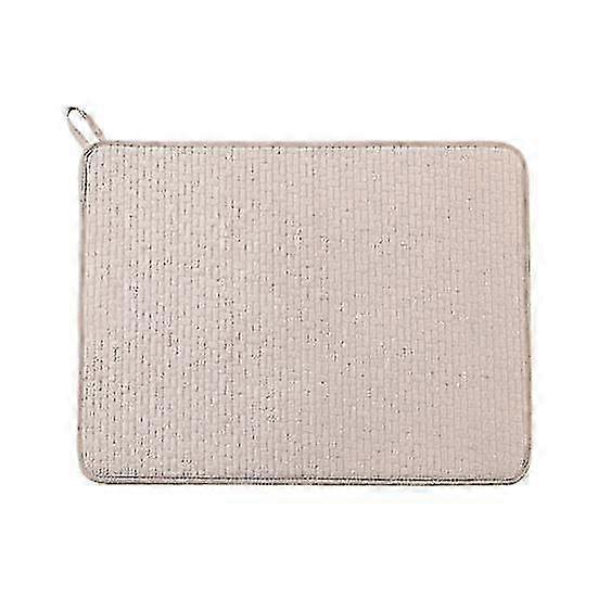 Large-Size Kitchen Counter Mat with Microfiber Dish Drying Absorbent Pad and Tableware Counter Protection
