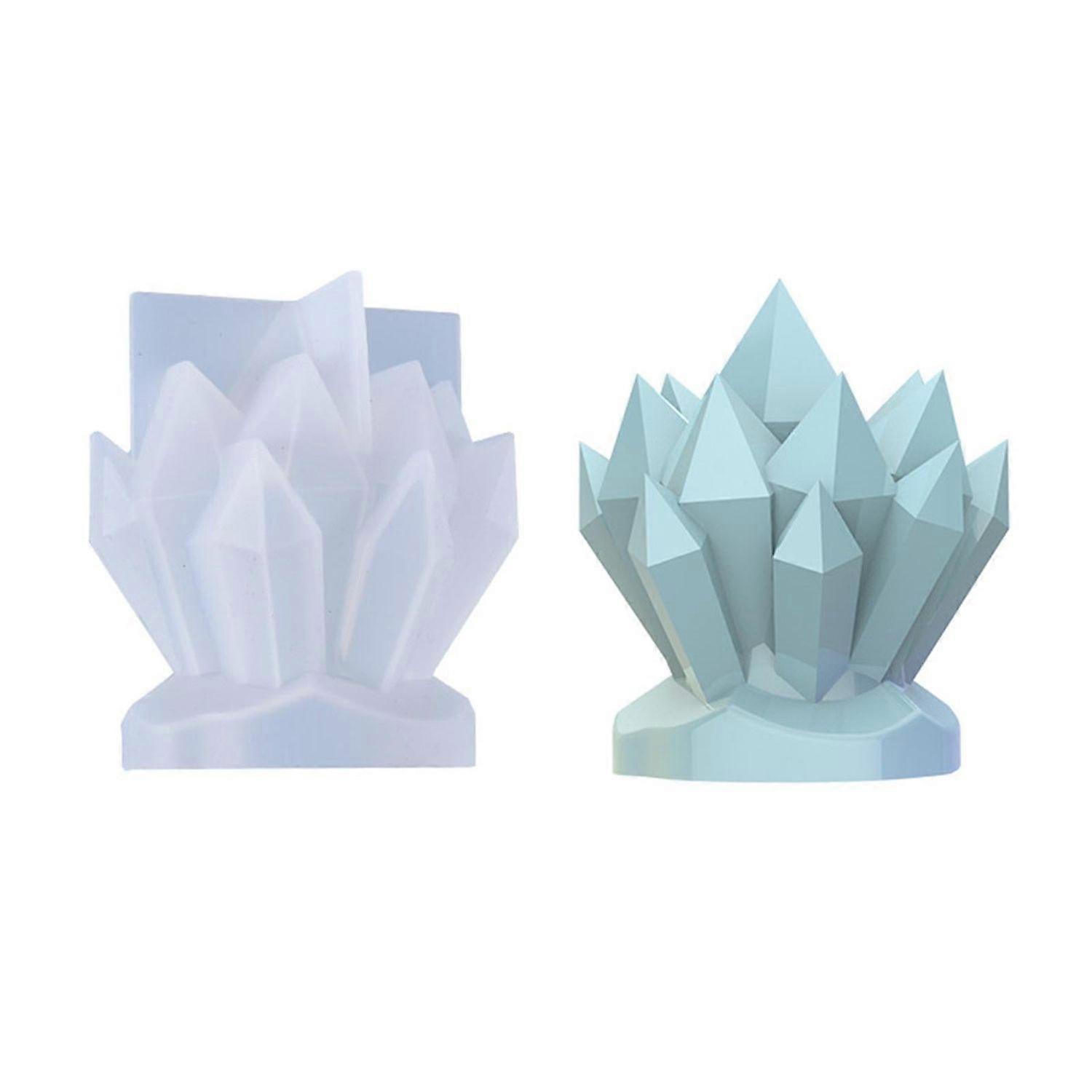 Crystal Aromatherapy Soap Silicone Candle Mold DIY
