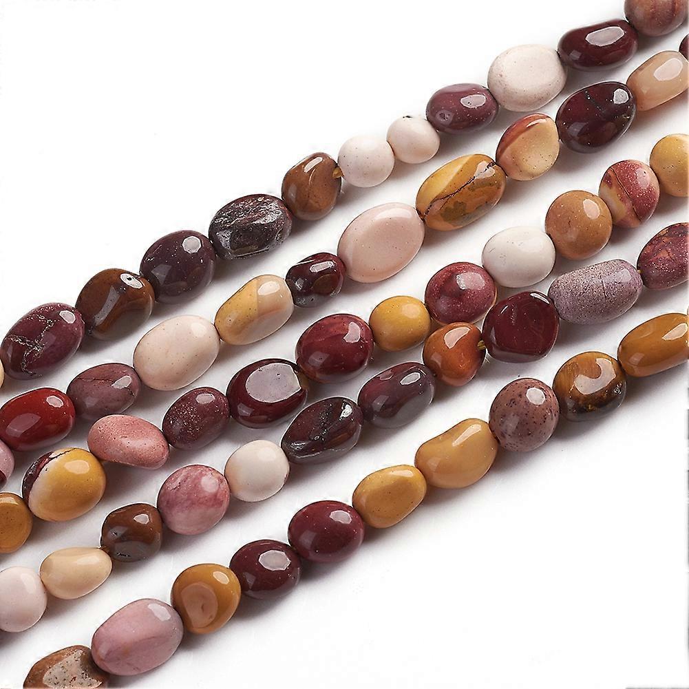 5Strands Natural Mookaite Beads Strands Tumbled Stone Loose Stones