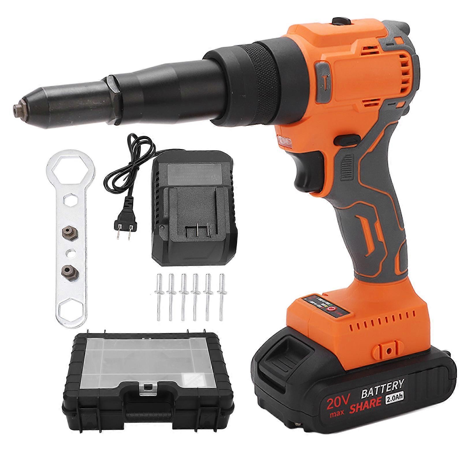 Rivet Nut Gun Kit Automatic Stable Handle Lithium Electric Brushless Rivet Nut Hand Tool