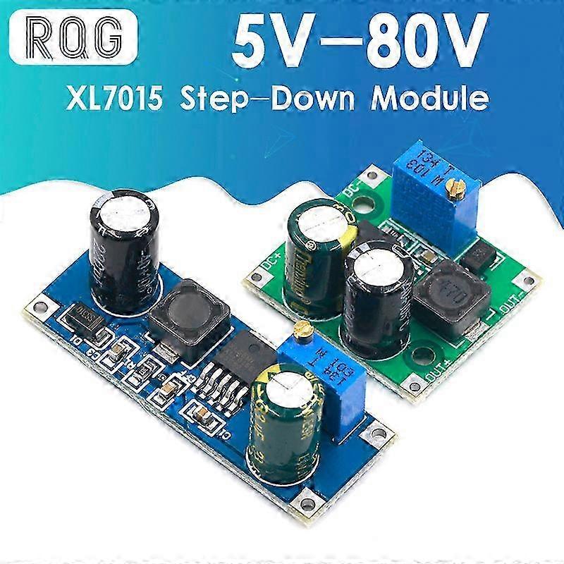 Blue-XL7015 DC-DC Converter CC Module Lower 5V-80V Large voltage input 7005A LM2596-Green p
