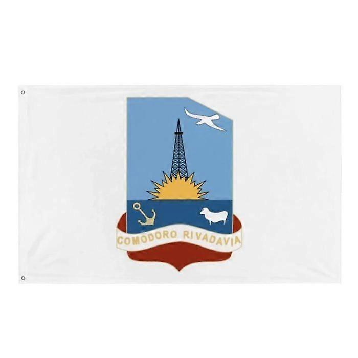 Flag - Comodoro Rivadavia - 96 x 144 cm - Polyester - Double-sided print - Iron grommets