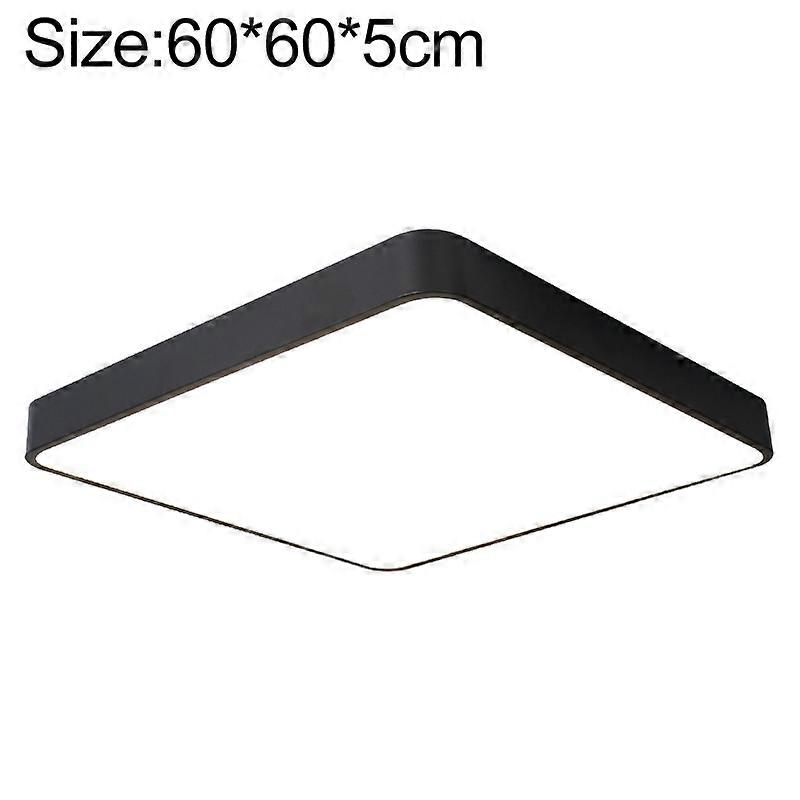 Macaron LED Square Ceiling Lamp, 3-Colors Light, Size:60cm