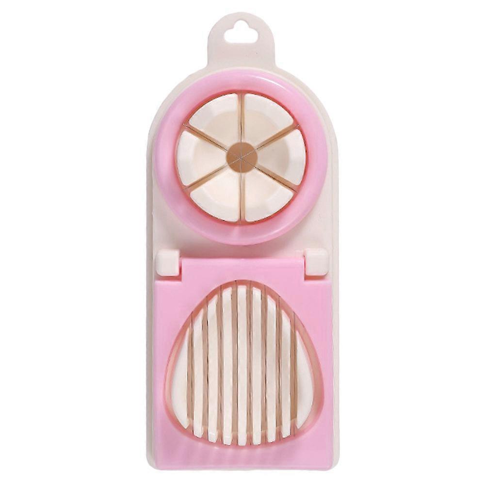 Egg slicer for culinary needs, slices strawberries and mushrooms, safe handle