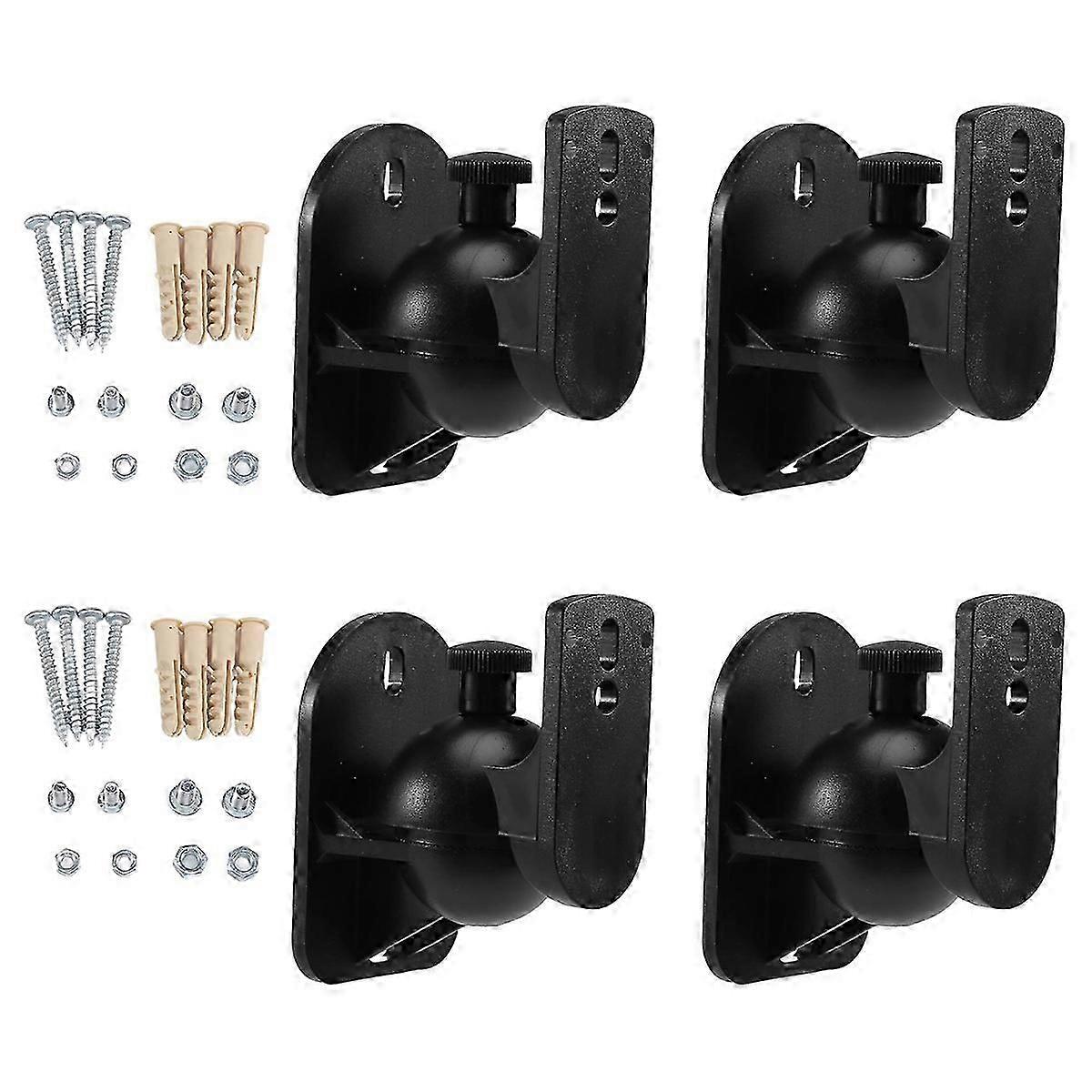 4PCS Universal Speaker Wall Mount Bracket Ceiling Stand Clamp