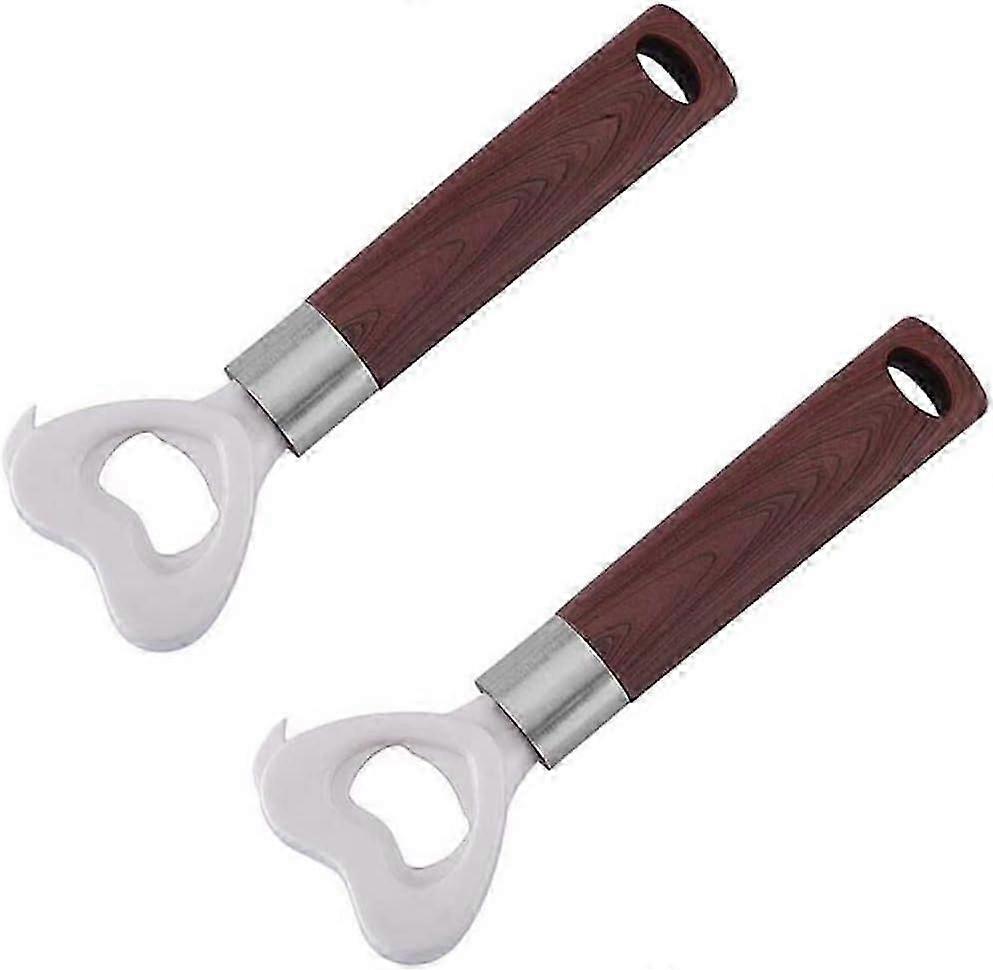 2pcs Handheld Can Opener Multi-Functional Jar Bottle Opener Plastic Tool
