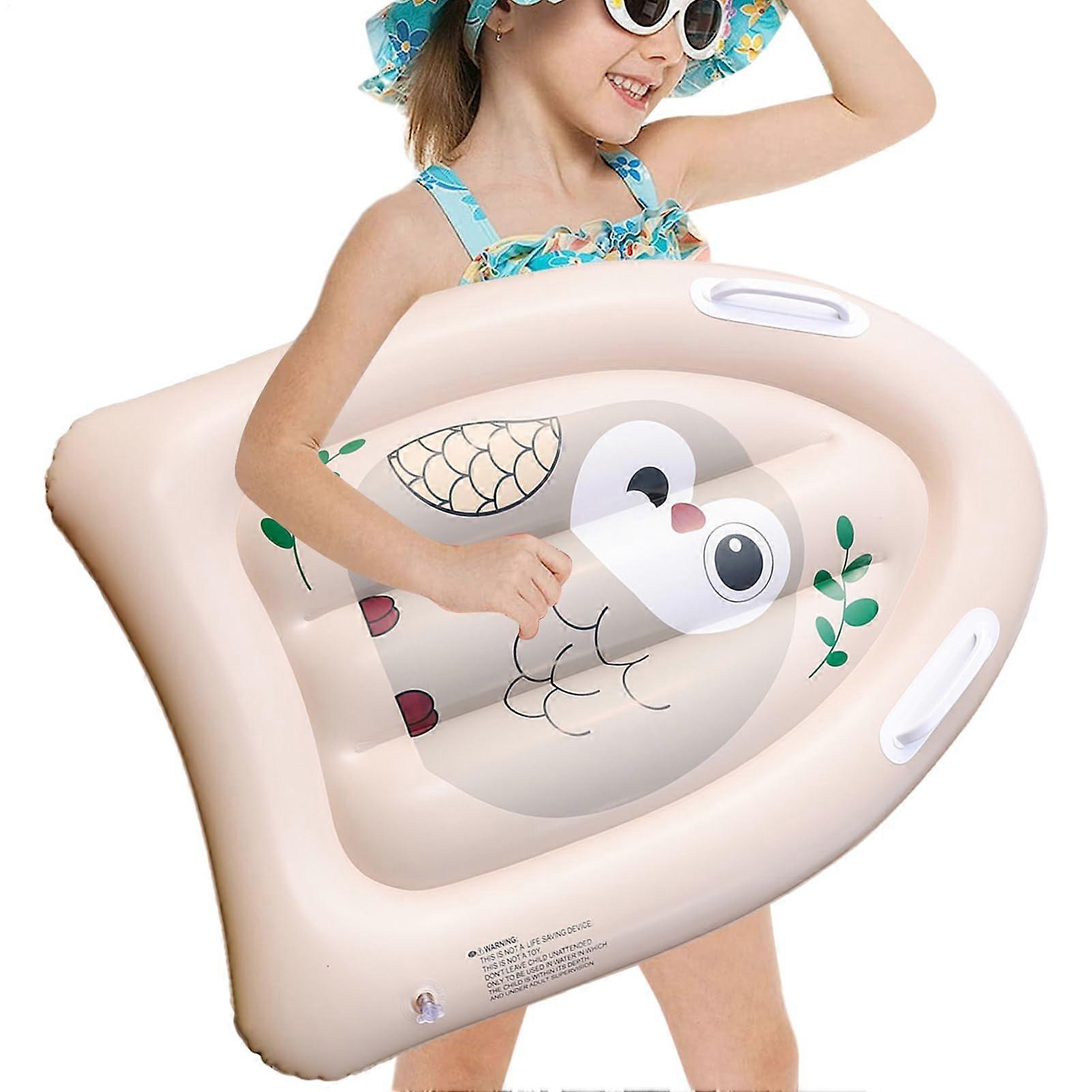 Floating Inflatable Surfboard - Portable Air-Filled Boogie Board for Body Surfing, Compact Water Toy, Soft Upper Cushion Design