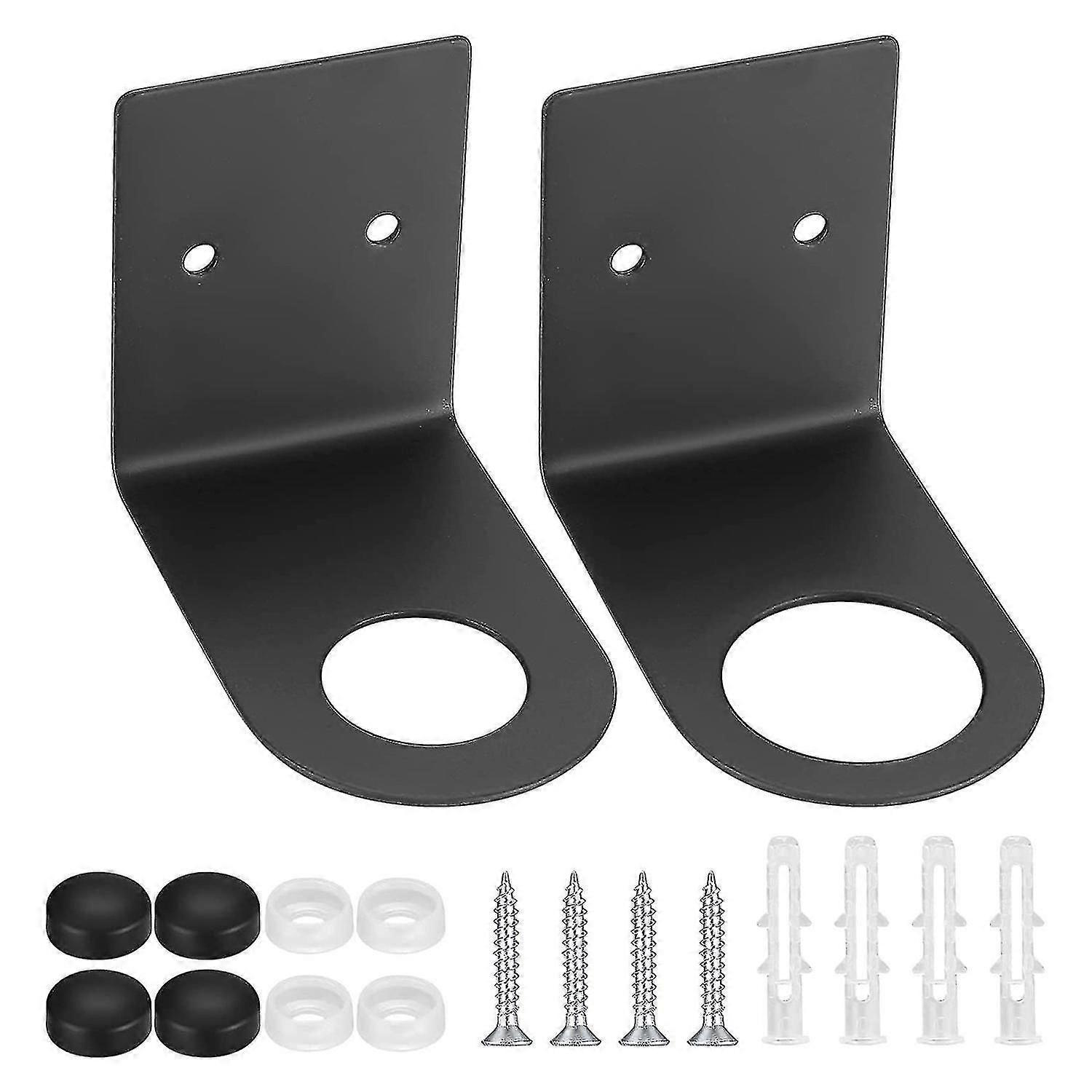 2 قطعة حامل موزع زجاجة الصابون ، زجاجات مضخة الصابون المثبتة على الحائط موزع الواقفين ، ستانلس ستيل