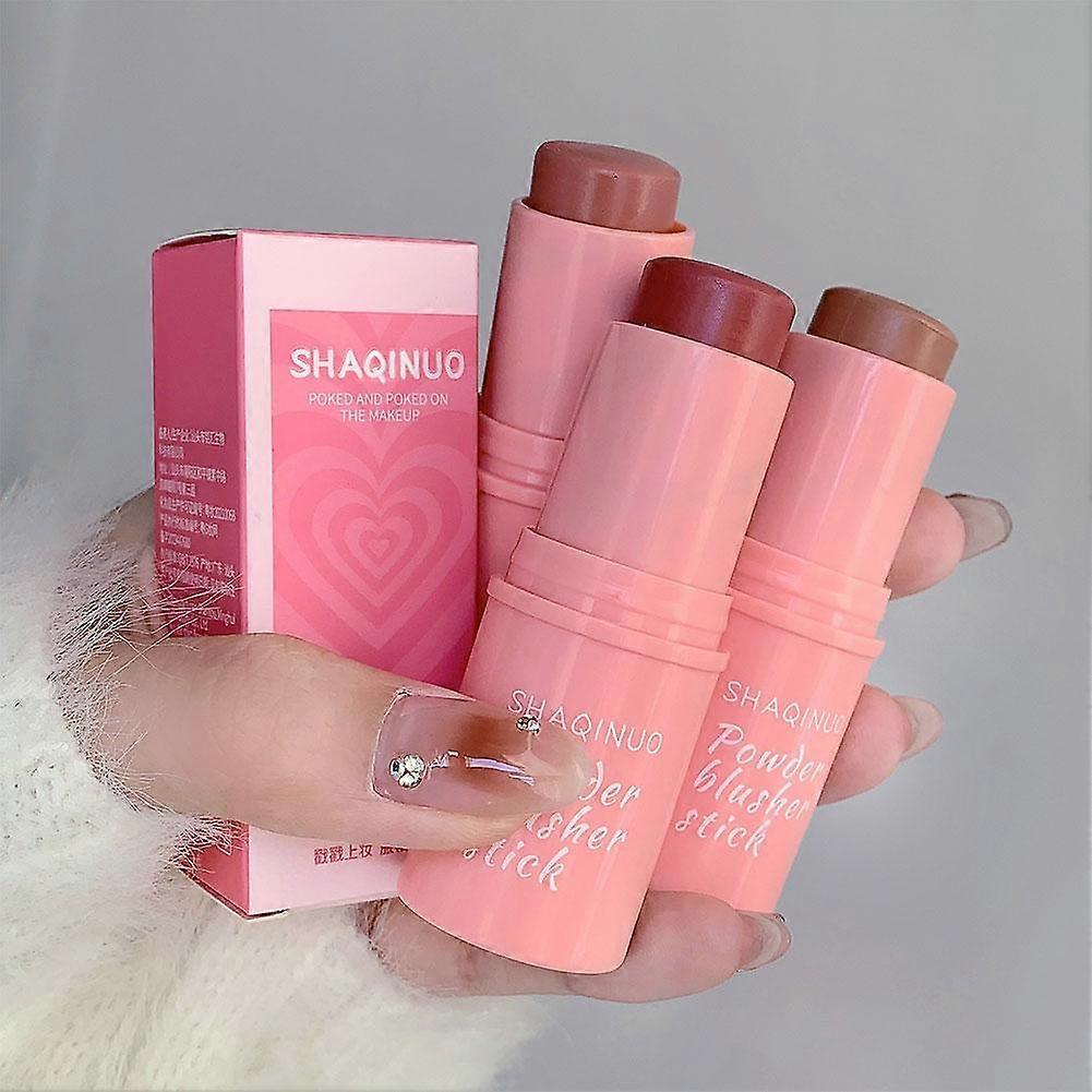 02#(B)$SHAQINUO Vitality Smooth Blush Stick Natural Saturated Girl Bang Bang Korean Style Expanding Color Student Whitening Complexion