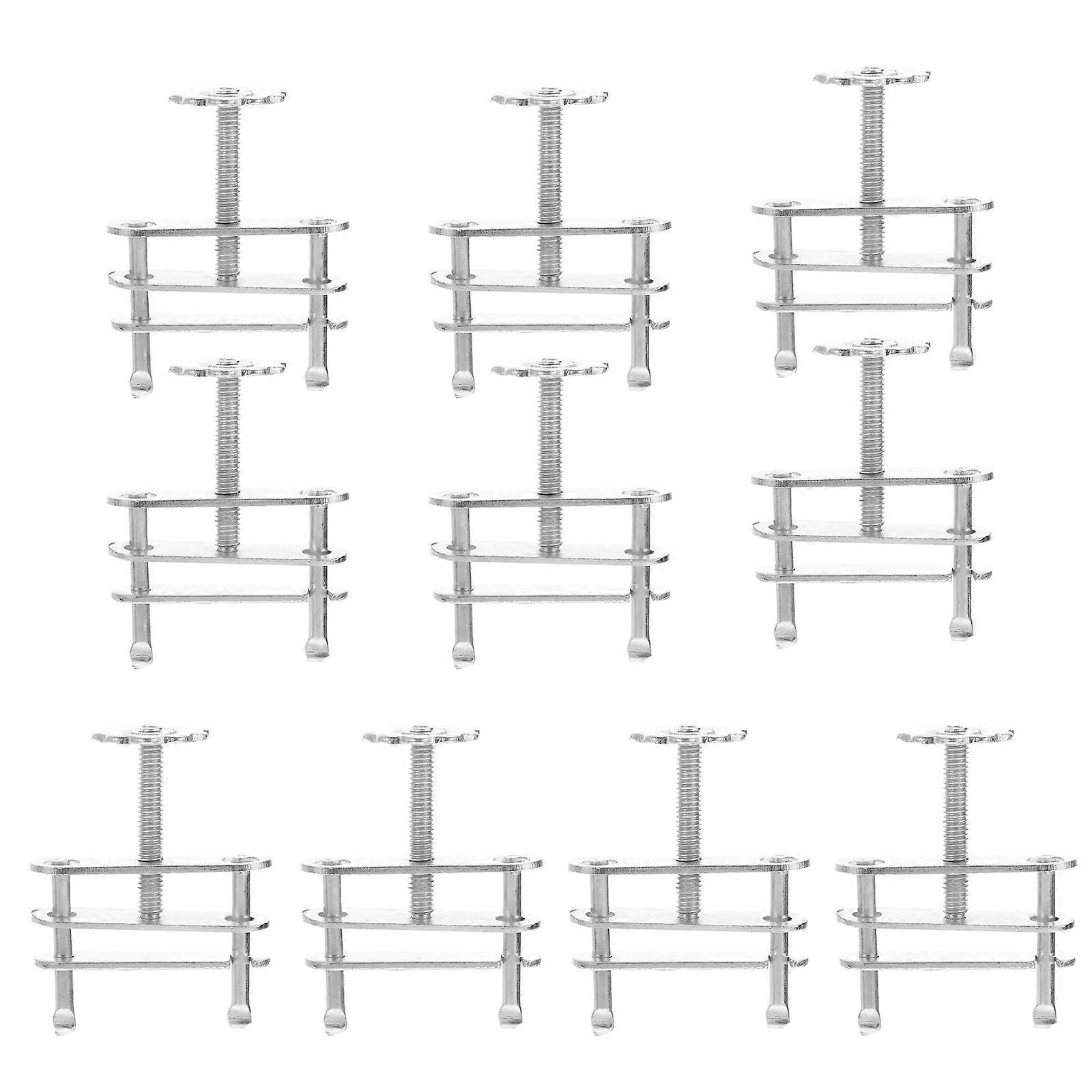 10pcs Swivel Screw Clamps for Chemical Teaching – Ergonomic Metal Design, Efficient Laboratory Equipment for Comfortable Grip and Experimental Use