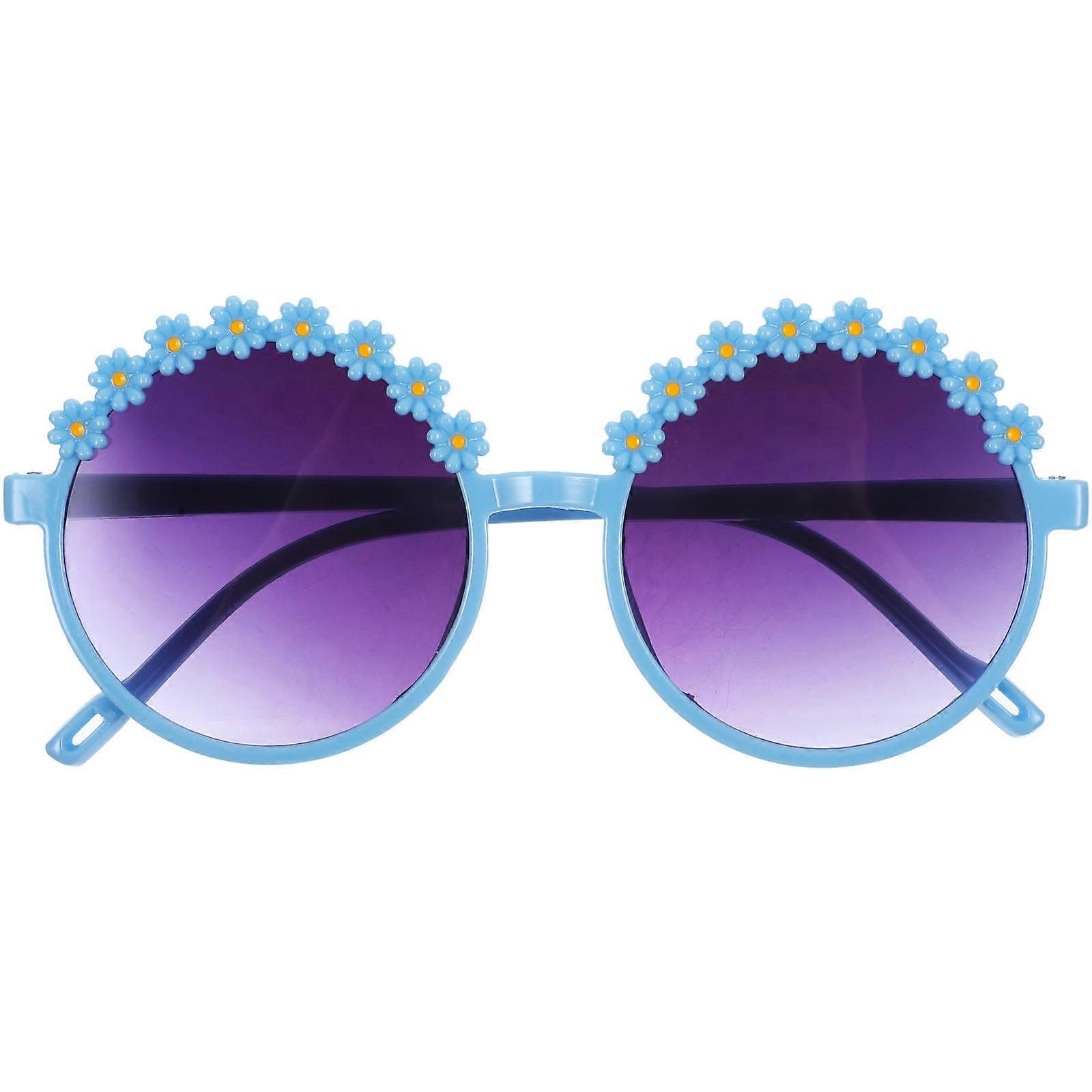 Retro Daisy Flower Sunglasses Lightweight Frame Comfortable Wear Adorable Design for Beach Party Summer Travel Eye Protection for Boys