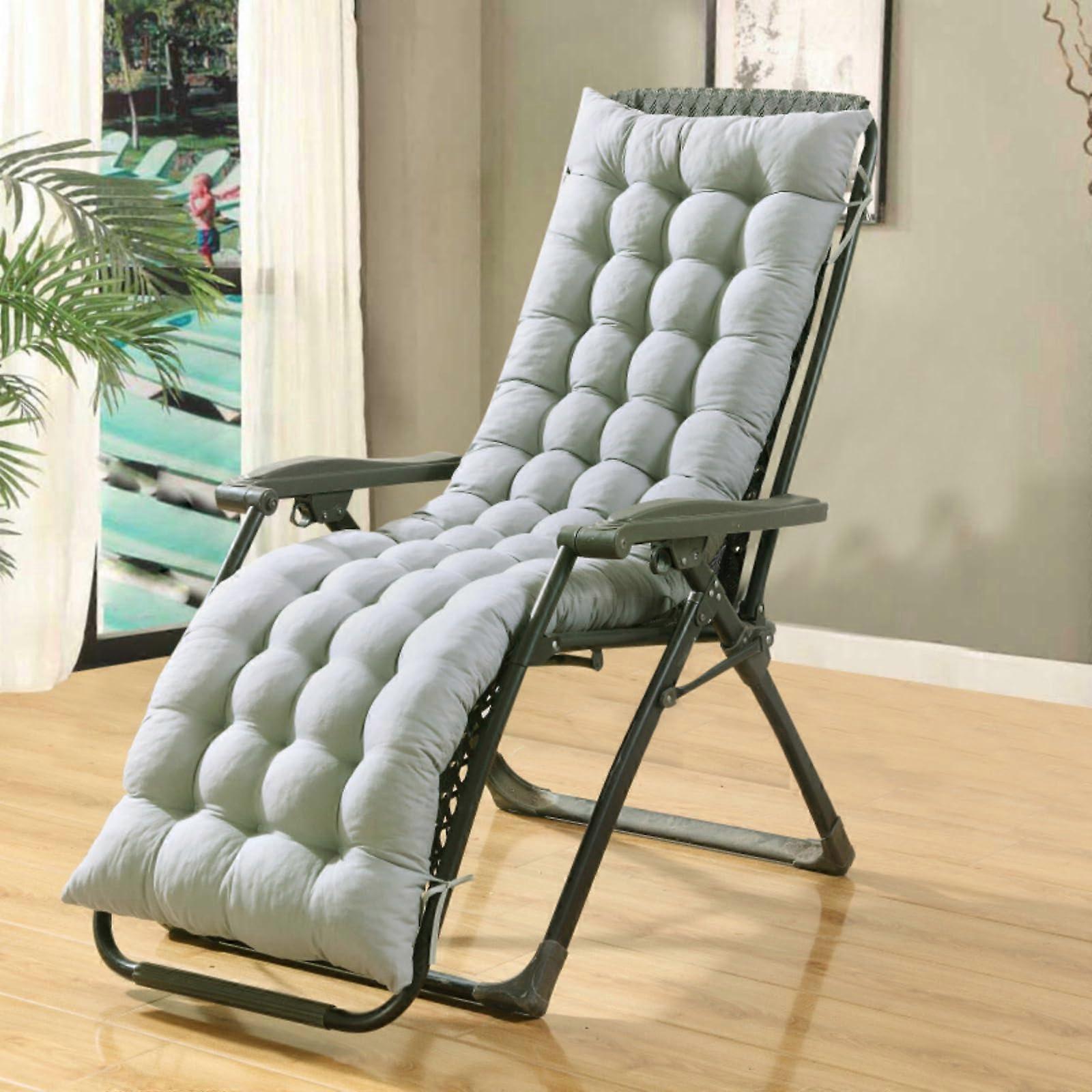 Swing Chair Cushion for Outdoor and Indoor Use, Soft Comfortable Gray 180 x 50 cm for Terrace and Patio