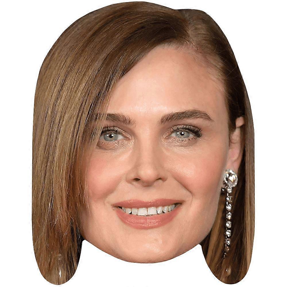 Emily Deschanel (Lipstick) Celebrity Mask, Flat Card Face