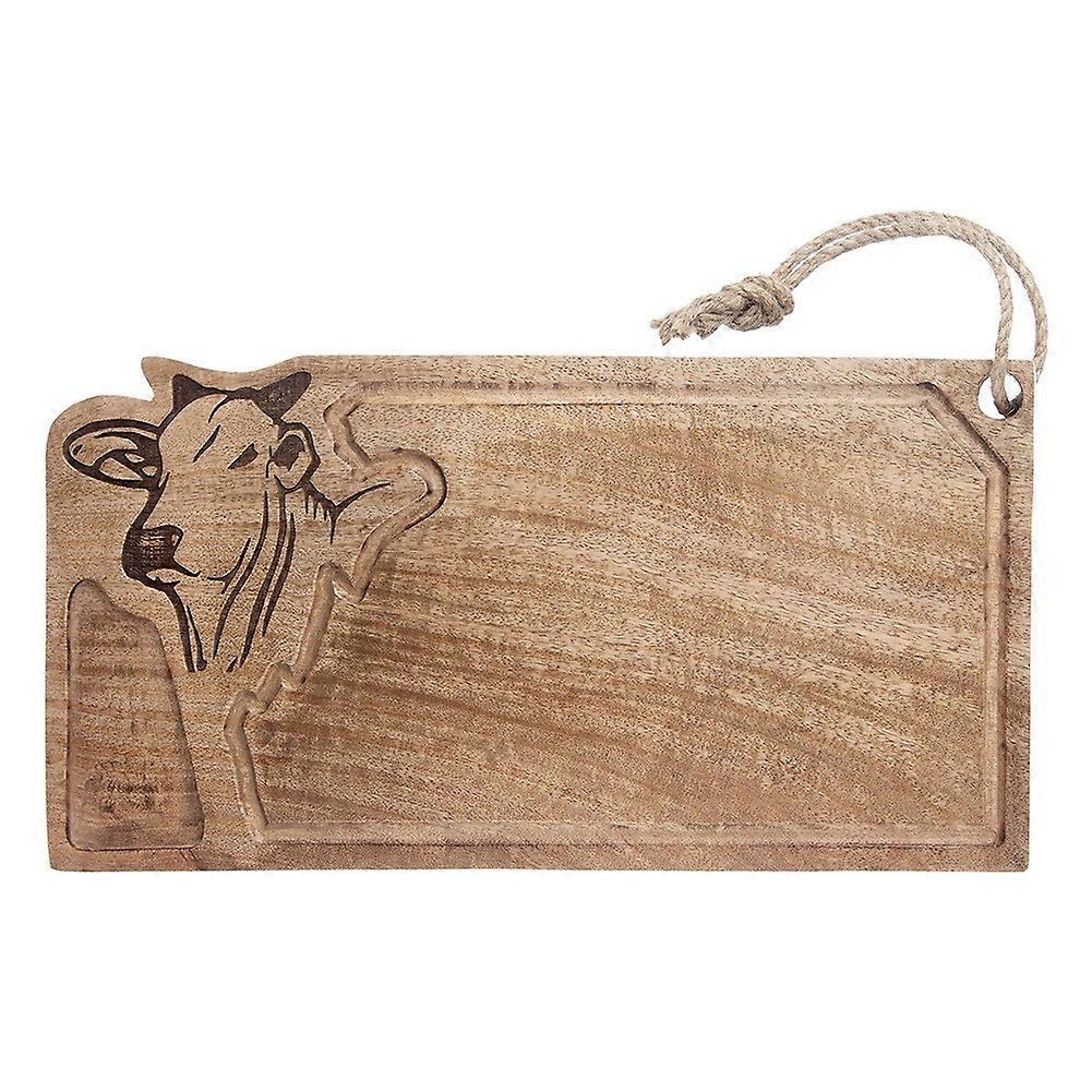 Skære- og serveringsbræt i træ MANGO 45x22 cm