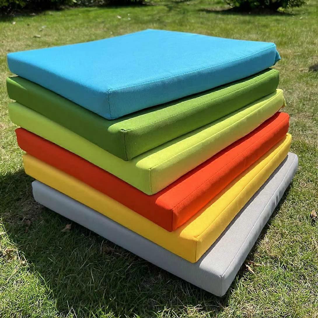 Chair Seat Cushion 50x50x8 cm Soft Square Cushion For Indoor Outdoor Use Grey