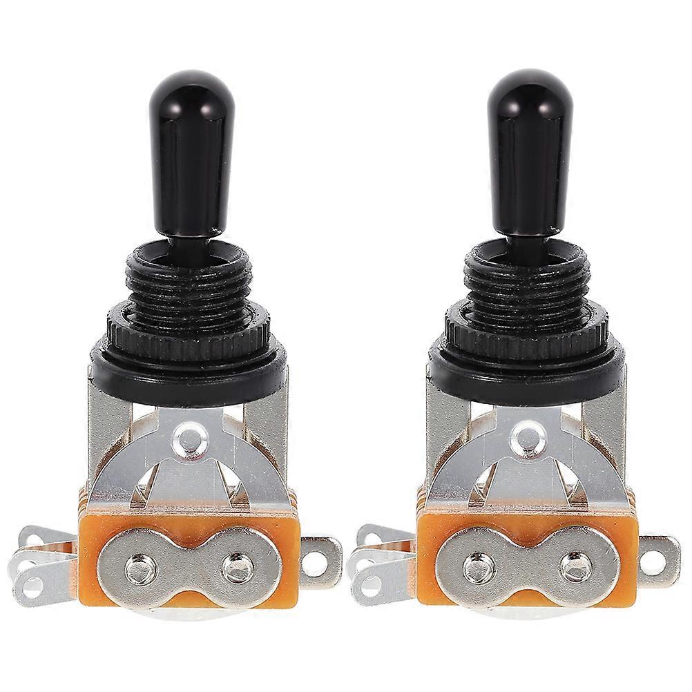 Guitar Pickup Selector Replacement Small and Metal Toggle Switch for Guitarists Sturdy Construction 2Pcs