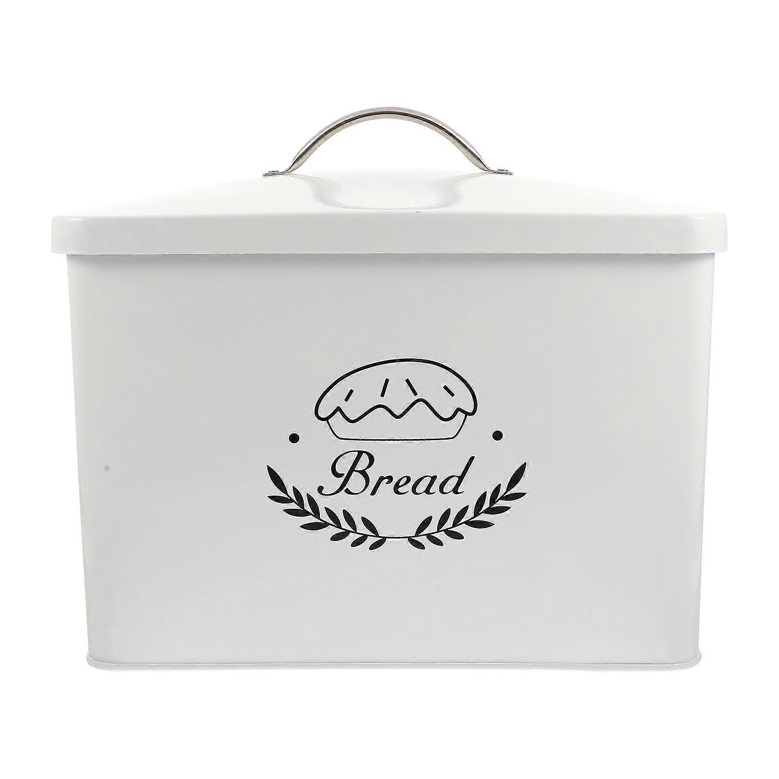 Rustic Metal Bread Box For Kitchen Countertop Homeowners Airtight Storage 1Pack